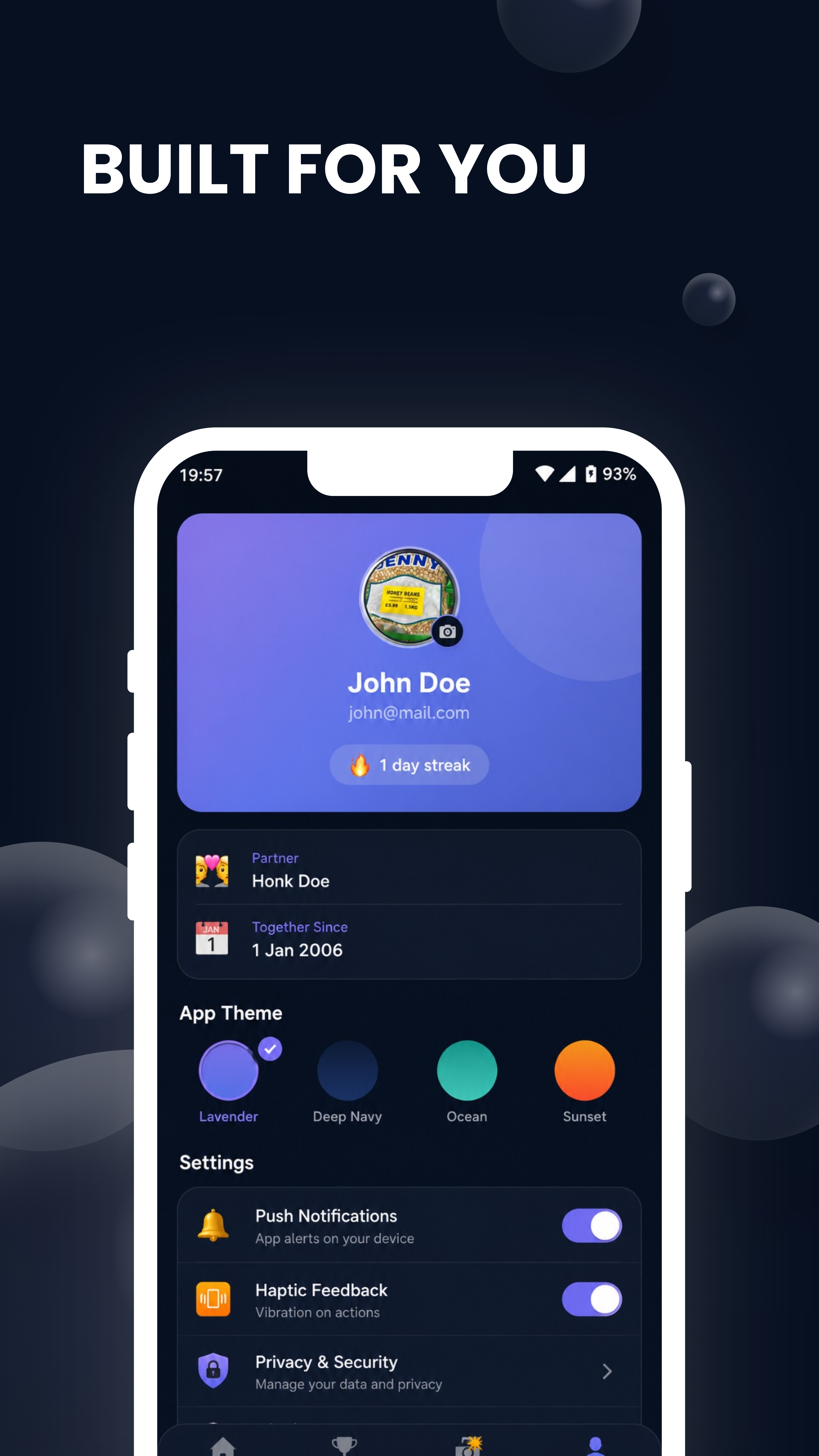 Avela app screen